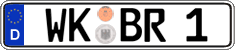 German license plate, Regular plates