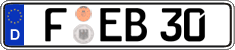 German license plate, Regular plates