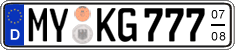 German license plate, Seasonal plates