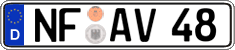German license plate, Regular plates