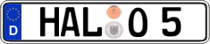 German license plate, Regular plates