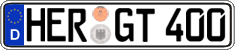German license plate, Regular plates