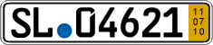 German license plate, Short-term transit plates