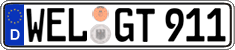 German license plate, Regular plates