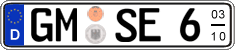 German license plate, Seasonal plates