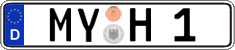 German license plate, Regular plates