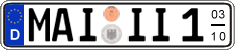 German license plate, Seasonal plates