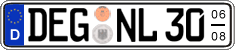 German license plate, Seasonal plates