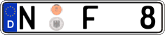 German license plate, Regular plates