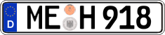 German license plate, Regular plates
