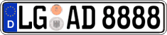 German license plate, Regular plates