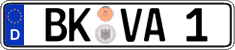 German license plate, Regular plates