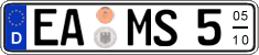 German license plate, Seasonal plates