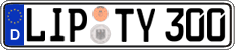 German license plate, Regular plates
