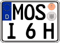 German license plate, Plates for oldtimers (type 