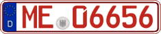 German license plate, Red license plates