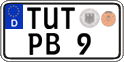 German license plate, Regular plates