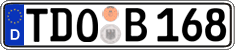German license plate, Regular plates