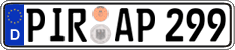 German license plate, Regular plates