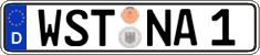 German license plate, Regular plates