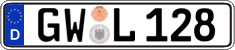German license plate, Regular plates