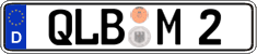 German license plate, Regular plates