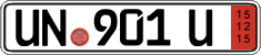 German license plate, Export transit plates