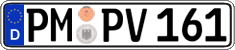 German license plate, Regular plates