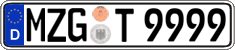 German license plate, Regular plates