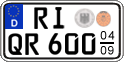 German license plate, Seasonal plates