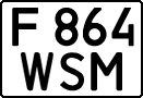 License plate Kazakhstan, Private owners (1993)