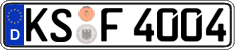 German license plate, Regular plates
