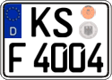 German license plate, Regular plates