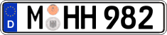 German license plate, Regular plates