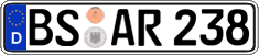 German license plate, Regular plates