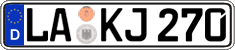 German license plate, Regular plates