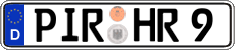 German license plate, Regular plates