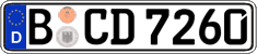 German license plate, Regular plates
