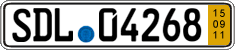 German license plate, Short-term transit plates
