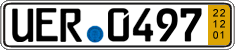 German license plate, Short-term transit plates