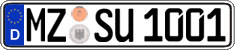 German license plate, Regular plates