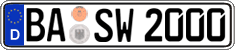German license plate, Regular plates