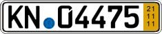 German license plate, Short-term transit plates