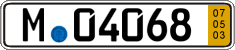 German license plate, Short-term transit plates