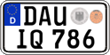 German license plate, Regular plates