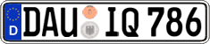 German license plate, Regular plates