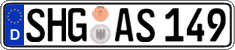 German license plate, Regular plates