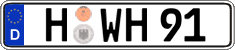 German license plate, Regular plates