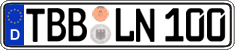 German license plate, Regular plates