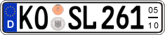 German license plate, Seasonal plates